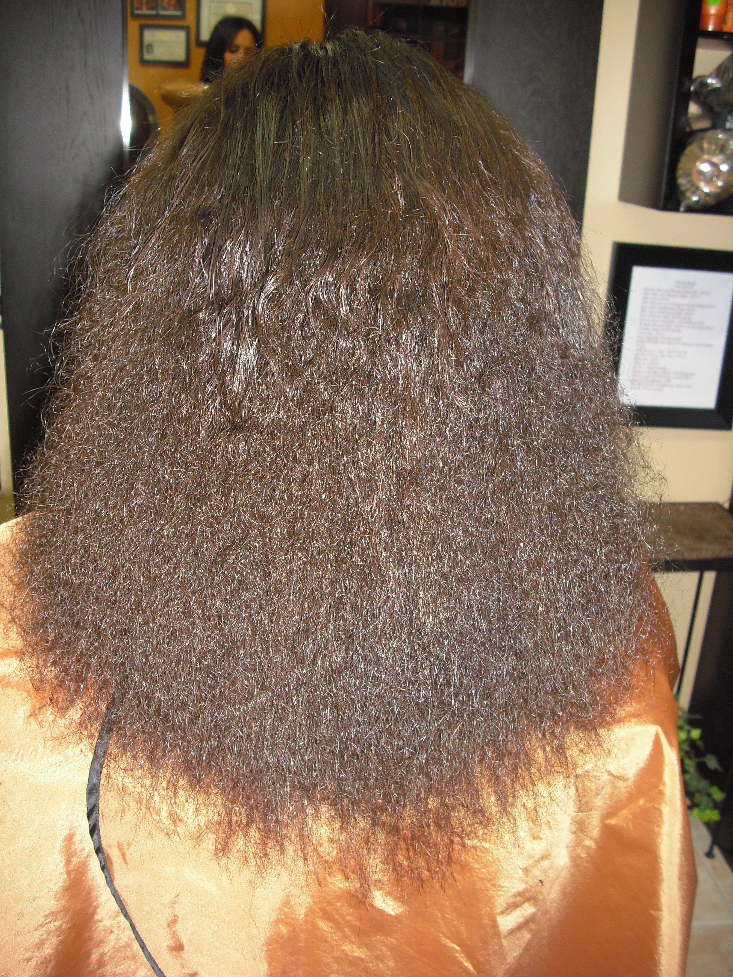 keratin treatment before and after black hair